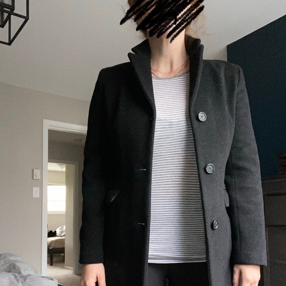 J. Crew Black Pea Coat - Picture 5 of 9